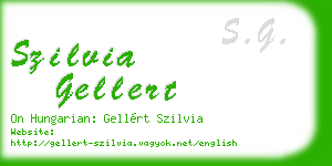 szilvia gellert business card